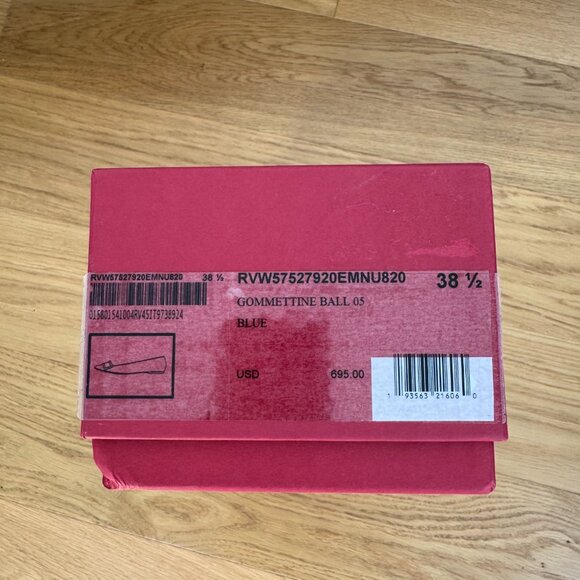 LIMITED EDITION Roger Vivier Gommettine Leather-Trimmed Denim Flats 38.5 - Picture 11 of 11